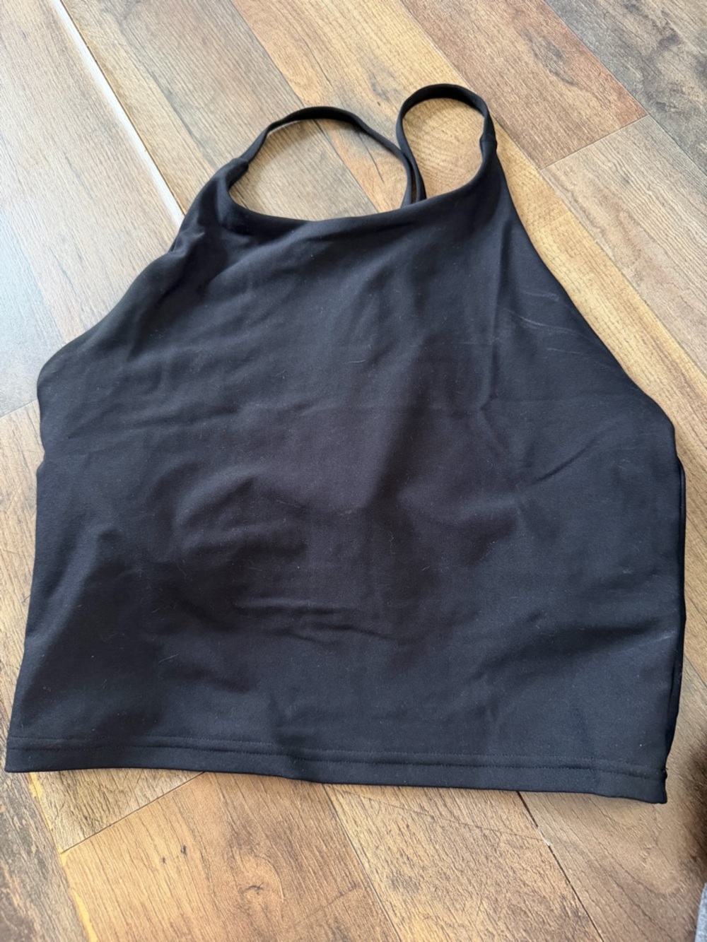 Old Navy Black High Neck Crop Top